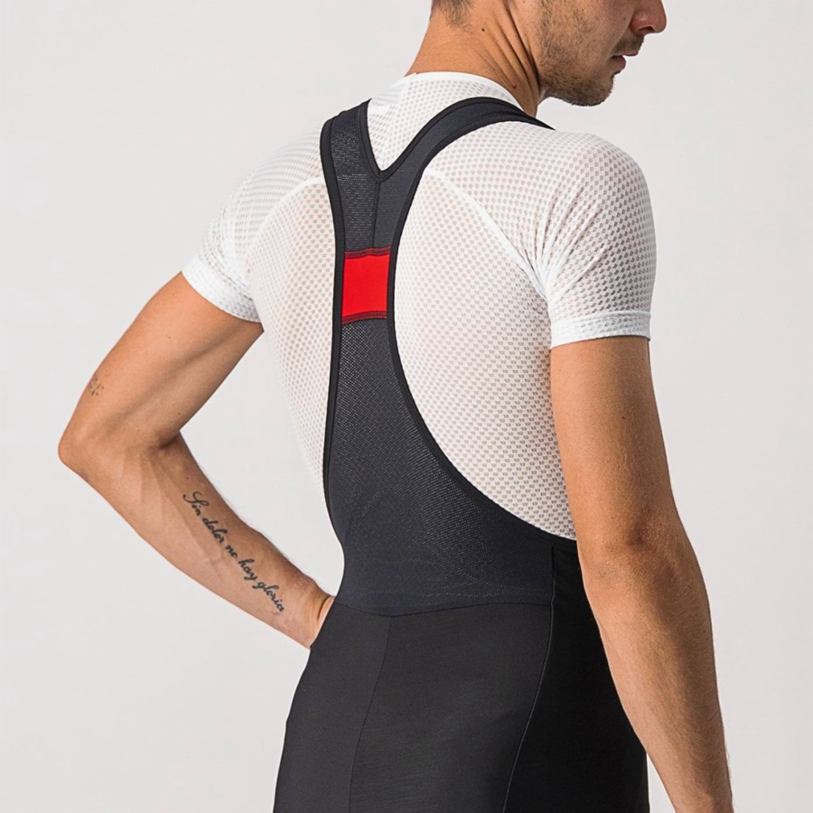 Castelli VELOCISSIMO 5 Men Bib Tights Black / Silver | WFMIKP-031