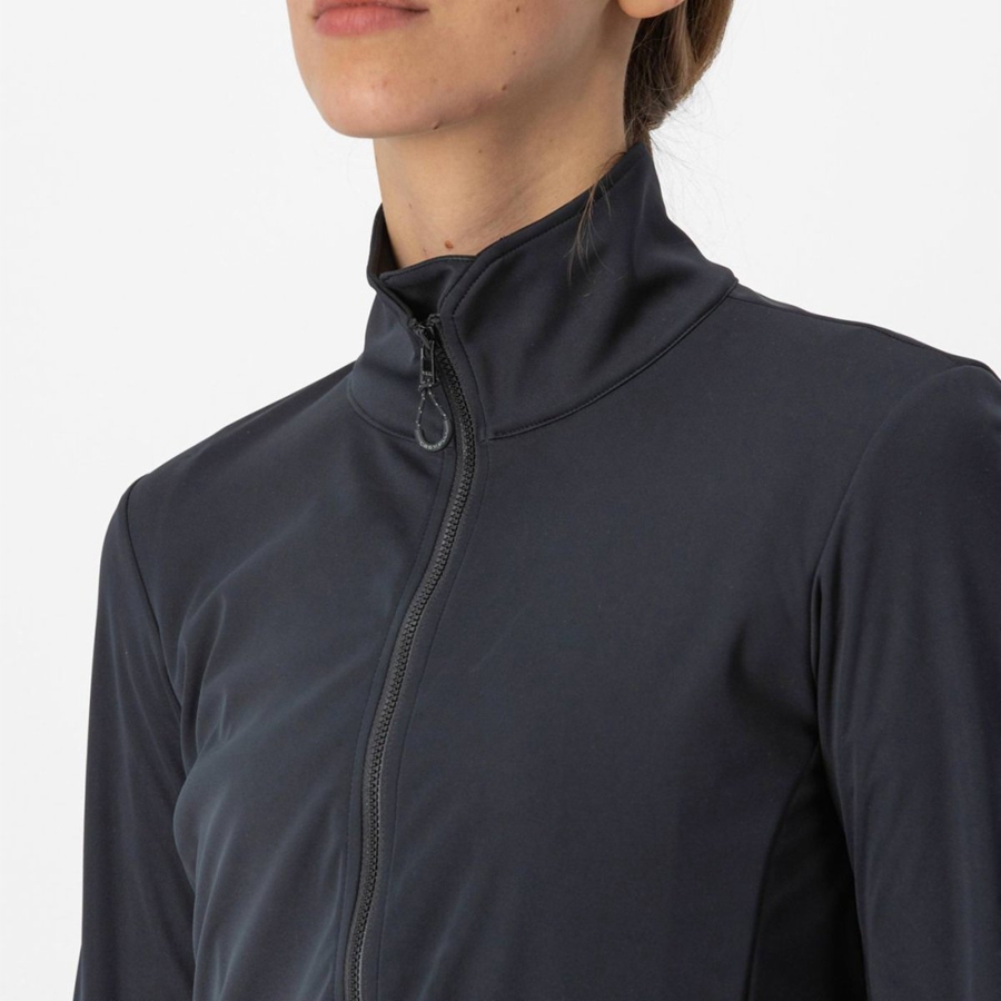 Castelli VENTO TRAIL Women Jackets Black | PYENOS-204