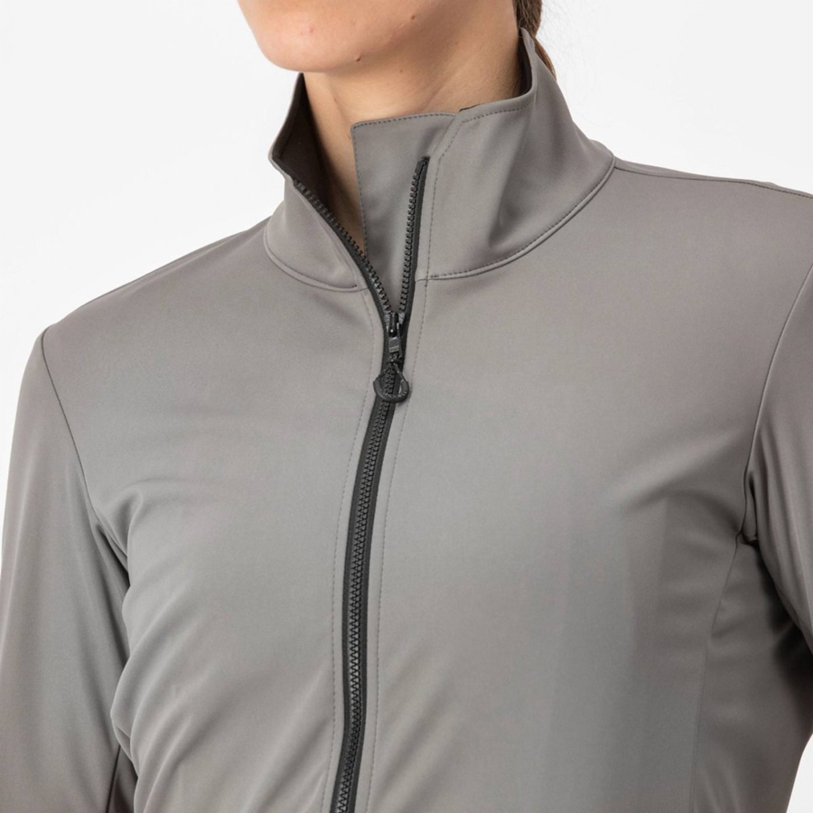 Castelli VENTO TRAIL Women Jackets Grey | ICAQVO-645