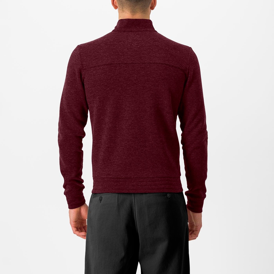 Castelli VIGORELLI TRACK Men Casual Deep Burgundy | HUPAIL-460